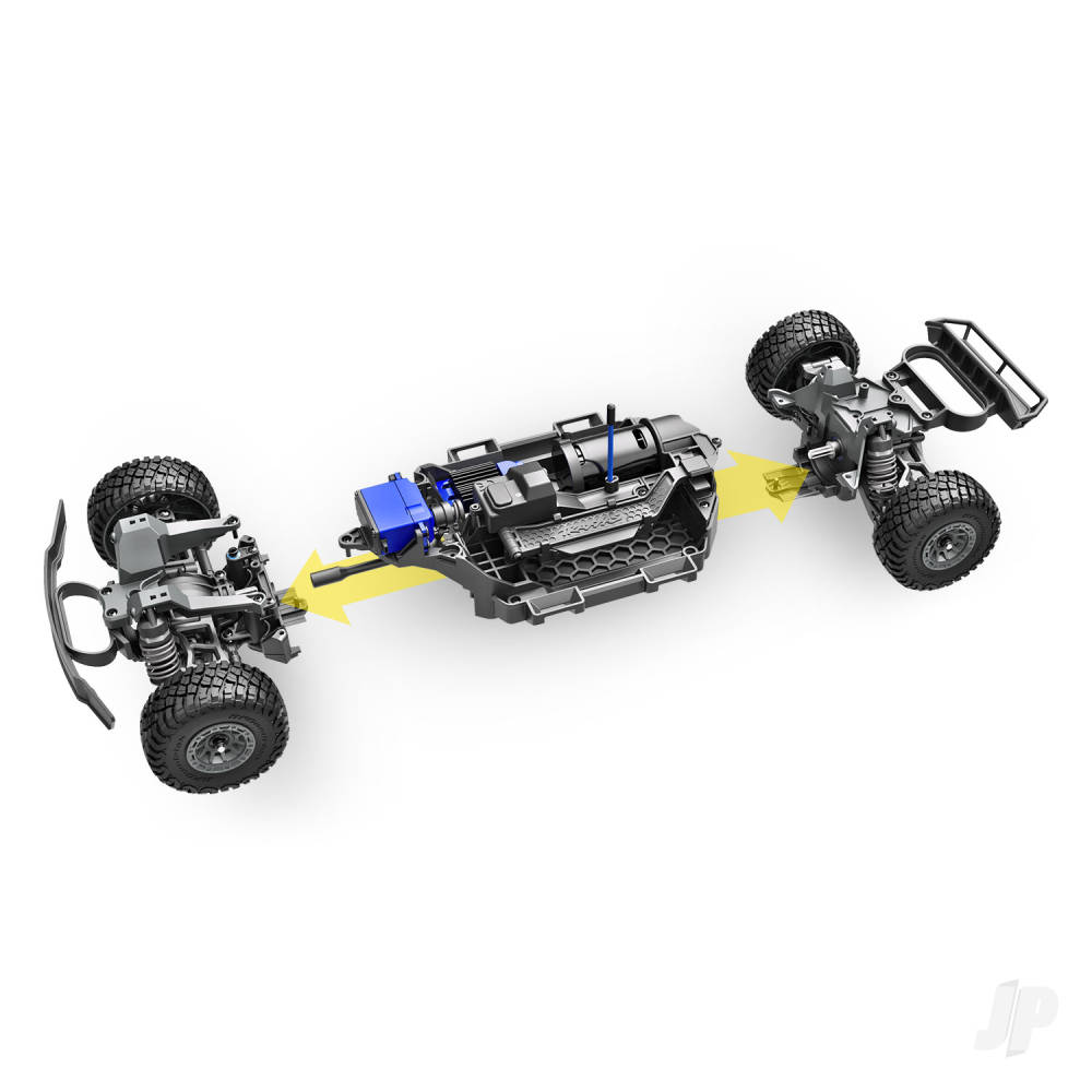 Traxxas TRX108164-1-YLW Mini Slash BL-2S 4X4 RTR Short Course Truck - Yellow - Image 13