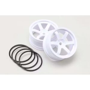 Yokomo TW-5313W7 - Yokomo Drift Wheel 6 Spoke offset 7mm - White