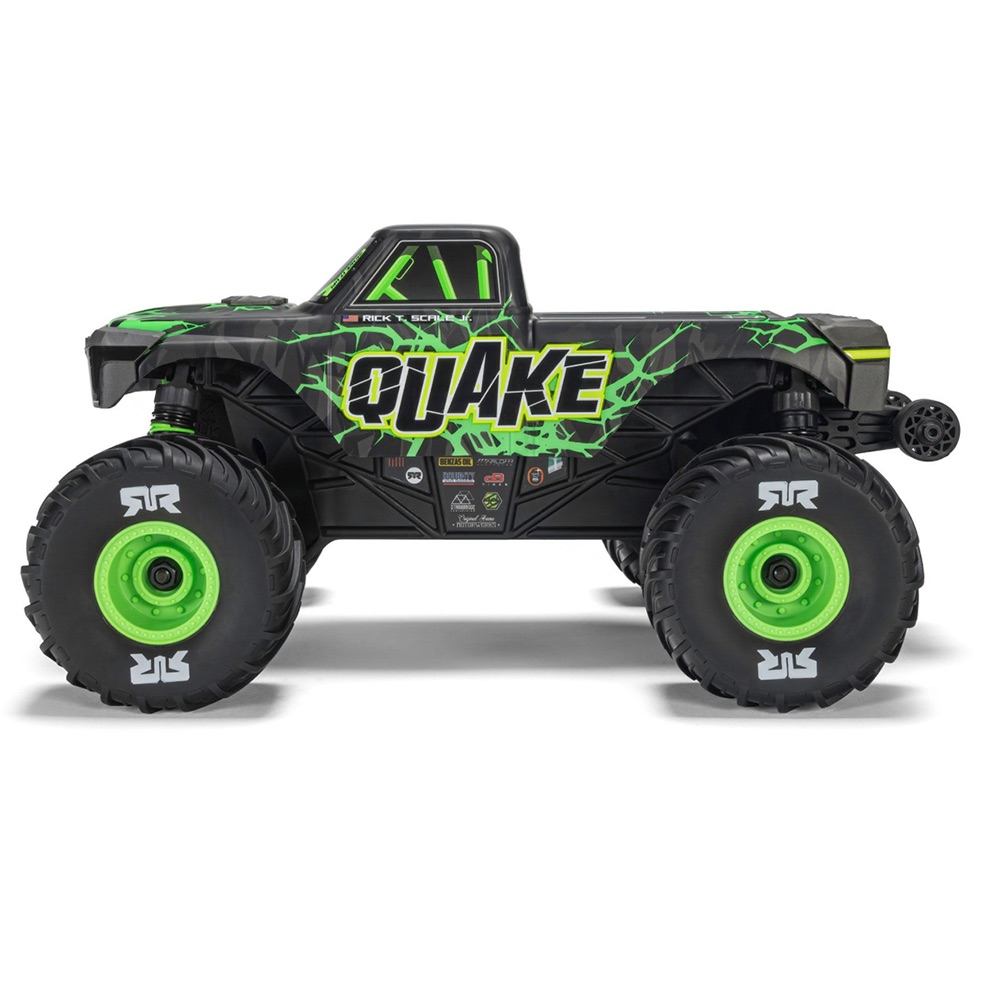 ARRMA ARA2137T2 1/16 QUAKE GROM 4X4 RTR Monster Truck Green - Image 6
