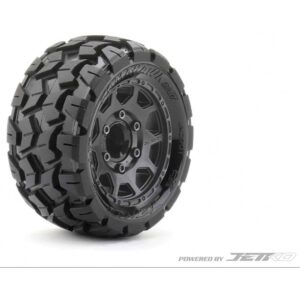 Jetko JK2702CB EX TYRE ST KING COBRA BLACK WHEEL 2.8 HEX 12,14,17MM (2)"