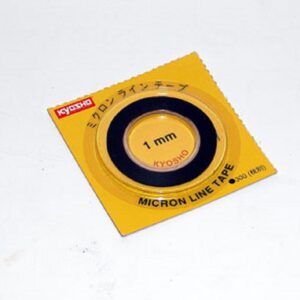 Kyosho K.1841BK Black Micron Tape 1mm x 5m