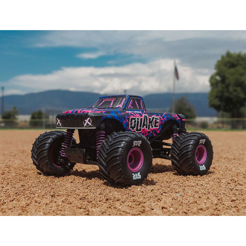 ARRMA ARA2137T3 1/16 QUAKE From 4X4 RTR Brushed Monster Truck (Battery and Charger Included) Purple - Image 12