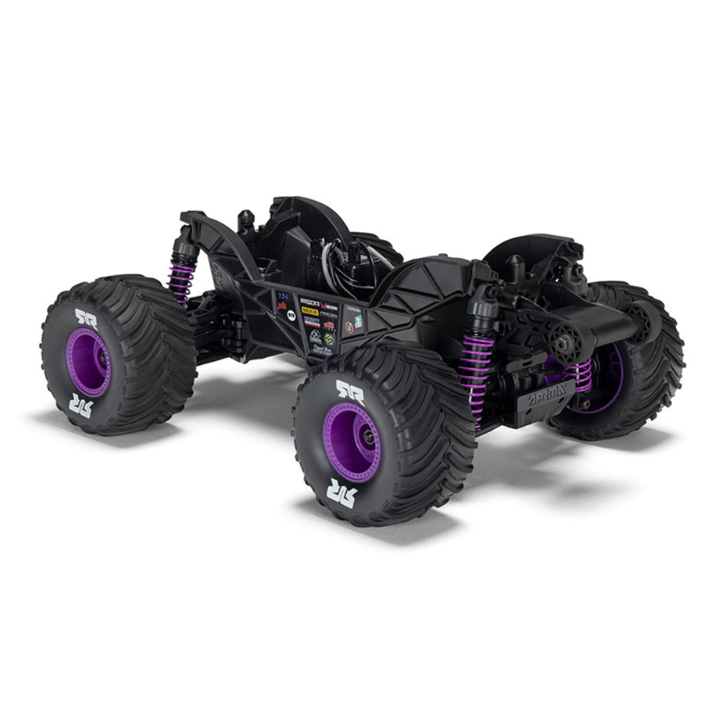 ARRMA ARA2137T3 1/16 QUAKE From 4X4 RTR Brushed Monster Truck (Battery and Charger Included) Purple - Image 7