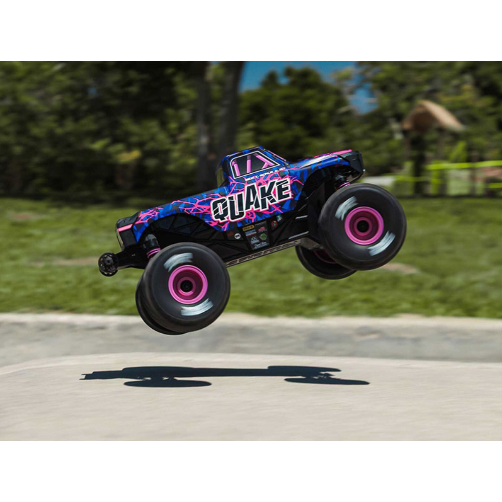ARRMA ARA2137T3 1/16 QUAKE From 4X4 RTR Brushed Monster Truck (Battery and Charger Included) Purple - Image 10