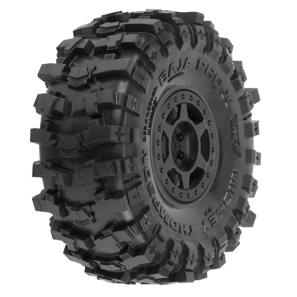 Proline PRO10213-10 1/10 Mickey Thompson Baja Pro X G8 F/R 1.9" MTD 12mm Blk Hol