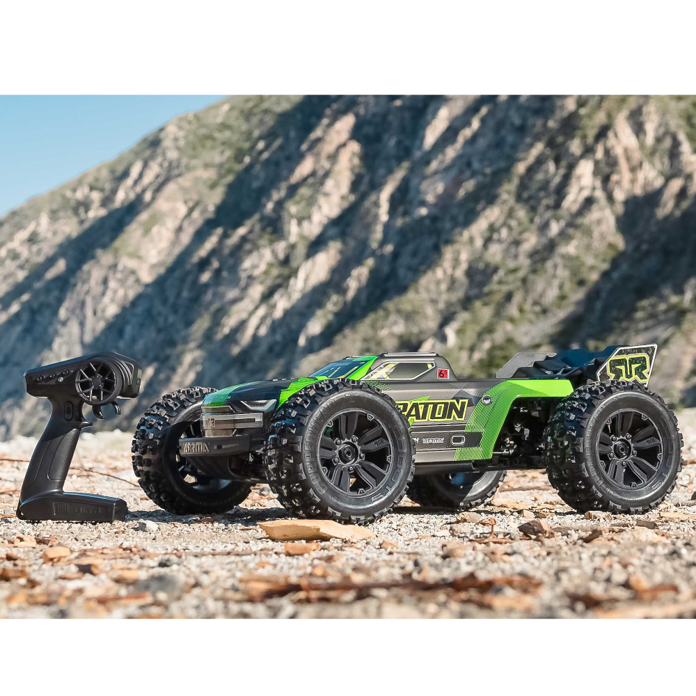 ARRMA ARA8608V6T3 1/8 KRATON 6S V6 4X4 BLX Speed Monster Truck RTR Green/Black - Image 17