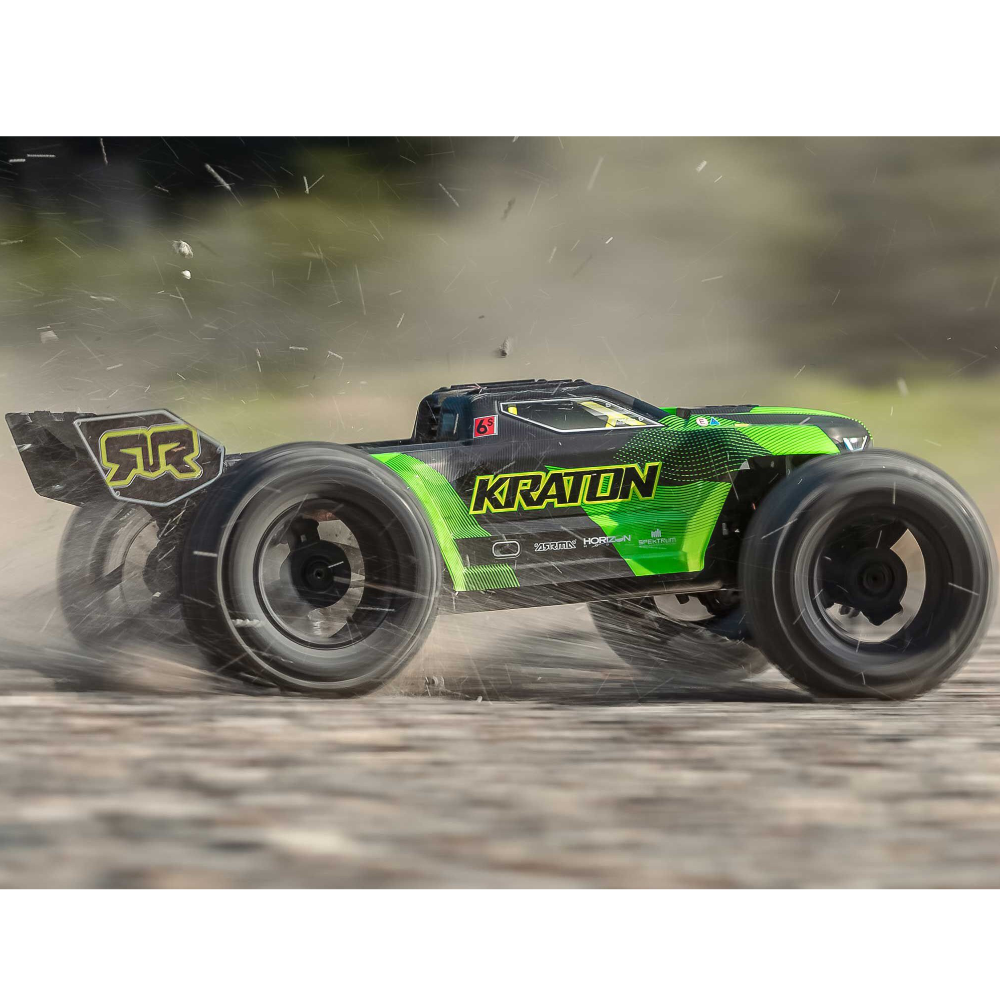 ARRMA ARA8608V6T3 1/8 KRATON 6S V6 4X4 BLX Speed Monster Truck RTR Green/Black - Image 24