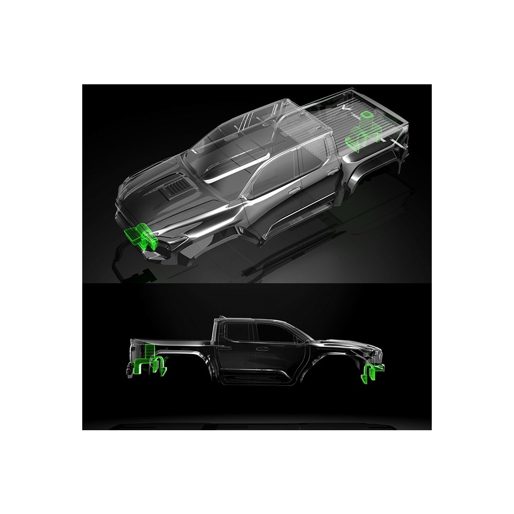 Bittydesign BD-TRX-18W464 W464 1/18 Clear Body for Traxxas TRX-4M (Pre-cut) - Image 3