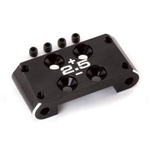 AVID AV10136 Black alloy bulkhead - plus/minus 2.5 degree (Associated B7 or B7D)