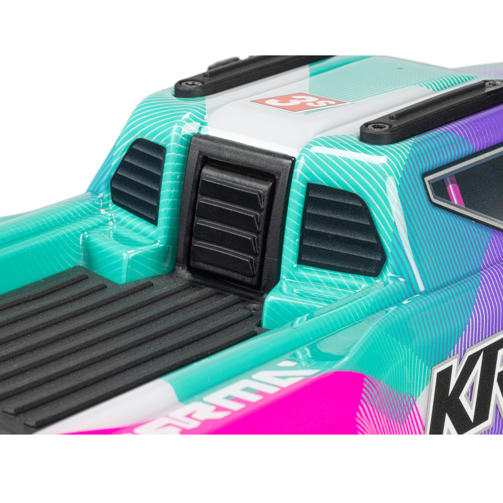 ARRMA ARA2508ST2 1/16 MINI KRATON 3S DSC 4X4 RTR with Batt/Charg, Teal/Pink - Image 21