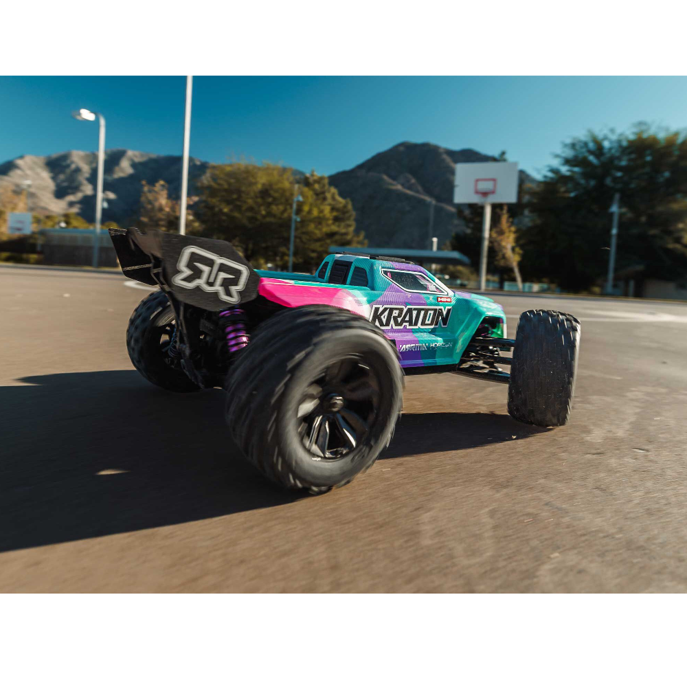 ARRMA ARA2508ST2 1/16 MINI KRATON 3S DSC 4X4 RTR with Batt/Charg, Teal/Pink - Image 18