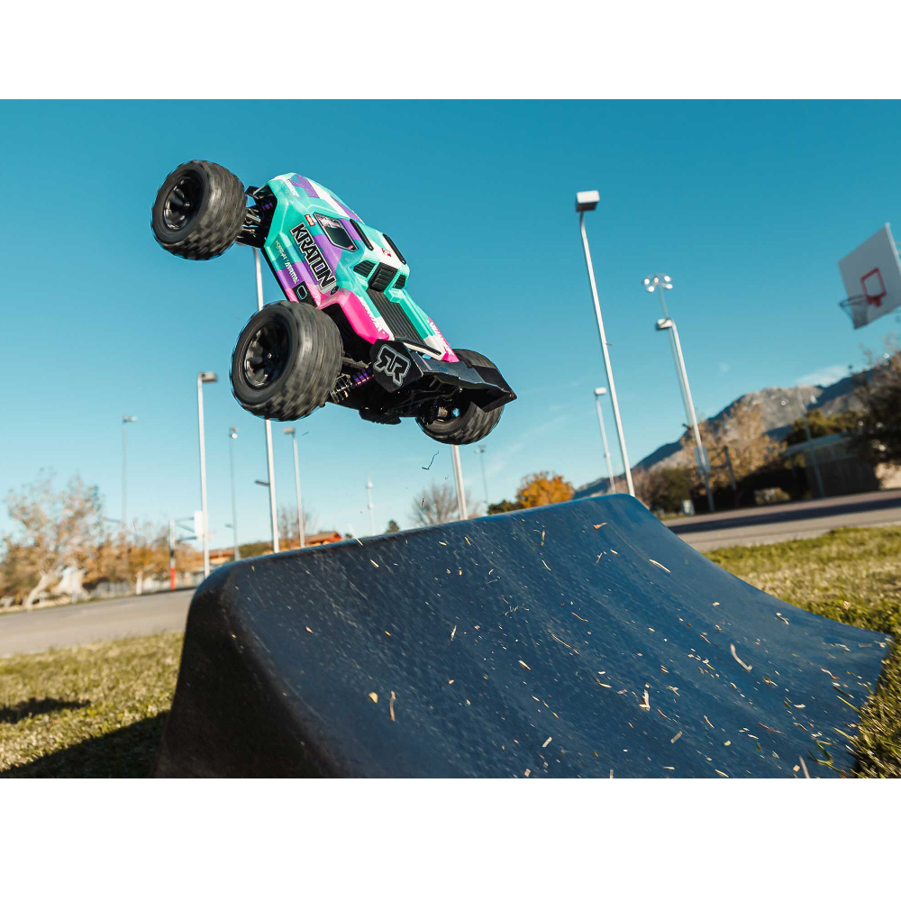 ARRMA ARA2508ST2 1/16 MINI KRATON 3S DSC 4X4 RTR with Batt/Charg, Teal/Pink - Image 17