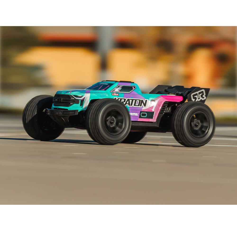 ARRMA ARA2508ST2 1/16 MINI KRATON 3S DSC 4X4 RTR with Batt/Charg, Teal/Pink - Image 16