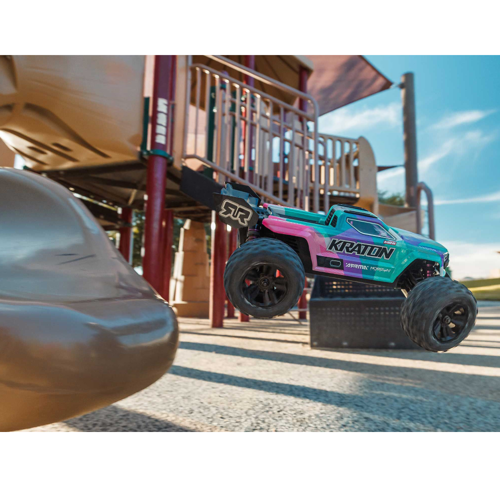 ARRMA ARA2508ST2 1/16 MINI KRATON 3S DSC 4X4 RTR with Batt/Charg, Teal/Pink - Image 15