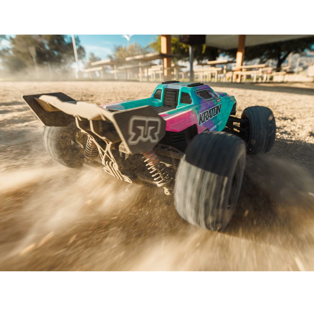 ARRMA ARA2508ST2 1/16 MINI KRATON 3S DSC 4X4 RTR with Batt/Charg, Teal/Pink - Image 14
