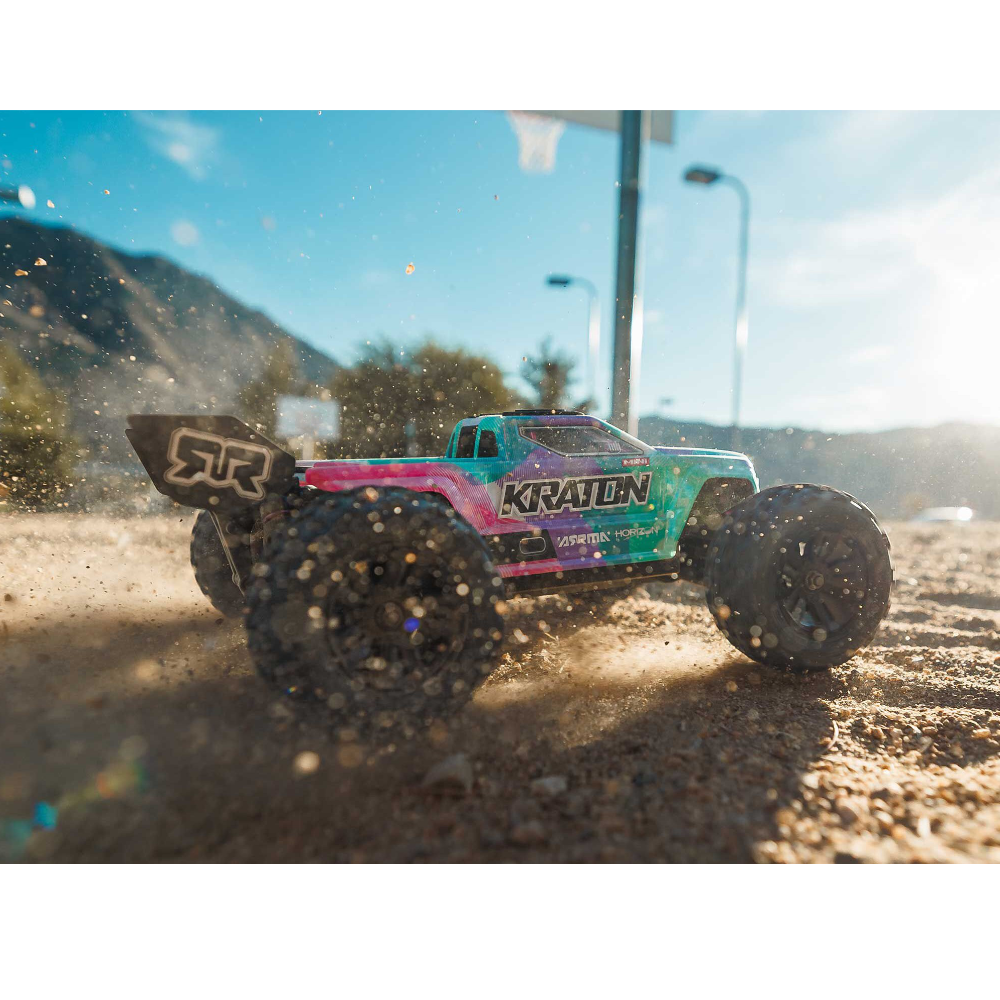 ARRMA ARA2508ST2 1/16 MINI KRATON 3S DSC 4X4 RTR with Batt/Charg, Teal/Pink - Image 13