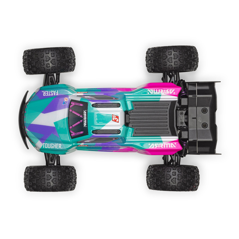 ARRMA ARA2508ST2 1/16 MINI KRATON 3S DSC 4X4 RTR with Batt/Charg, Teal/Pink - Image 7