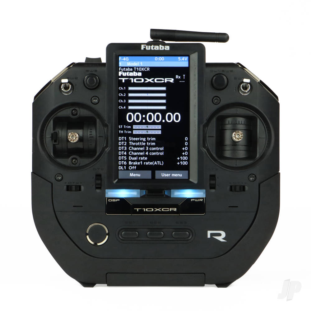 Futaba FUT05003238-3 T10XCR 10-Channel Surface Radio with R404SBS-E Rx