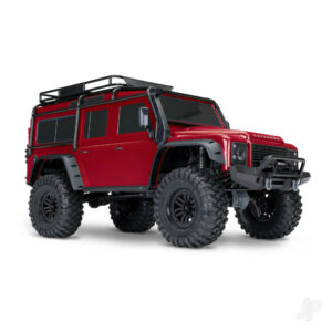 Traxxas TRX82256-4-RED 1/10 TRX-4 Defender 4WD RTR with Clipless Mounting - Red