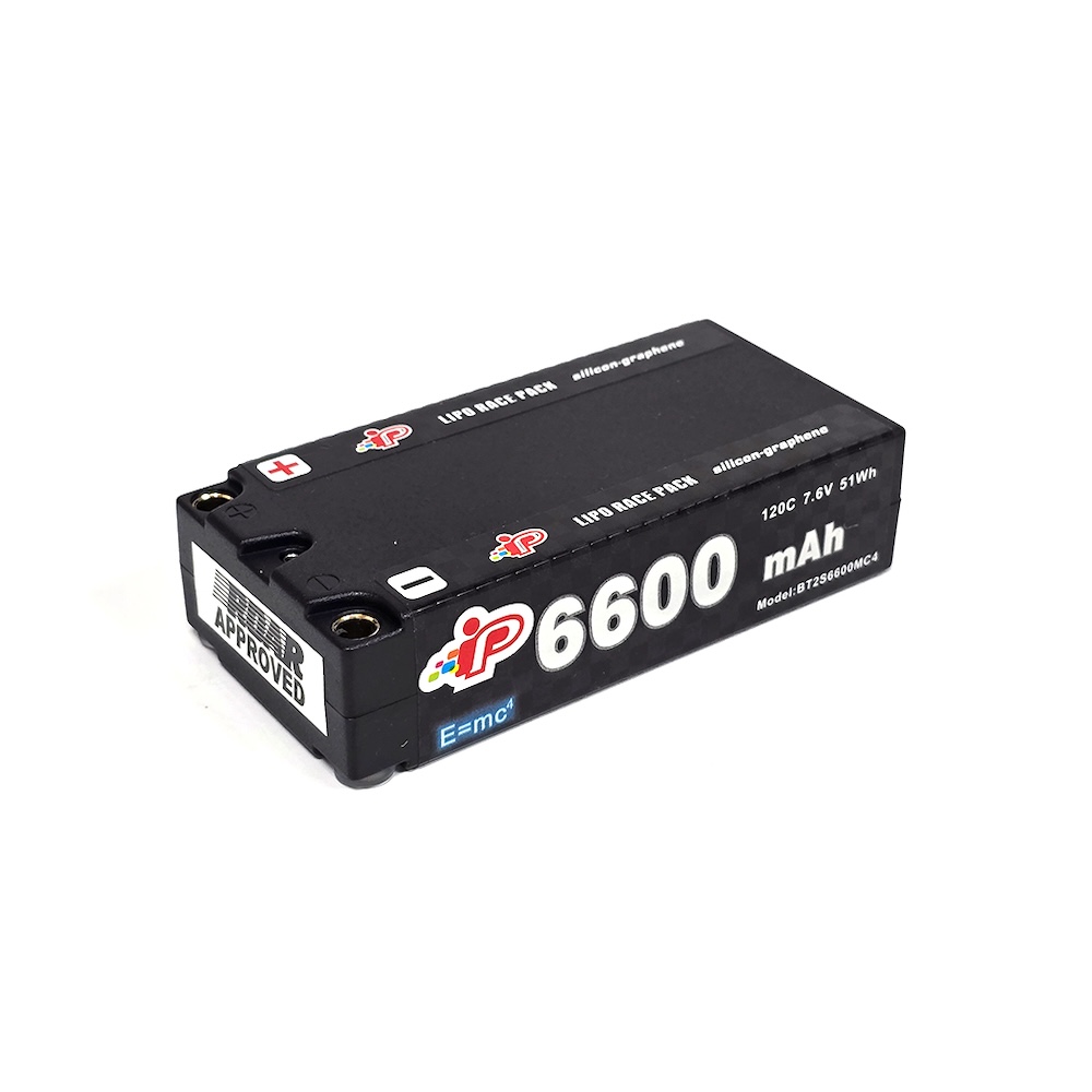 Intellect IPBT2S6600MC4 LiPo LiHV 6600mAh 2S 25.1mm Shorty 7.6v