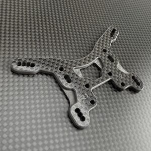R1 Wurks R1W-900266 Gloss Carbon Fibre -2mm Rear Shock Tower (Schumacher Cat PB)