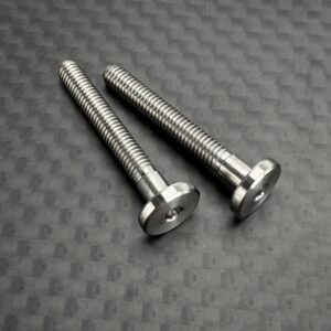 R1 Wurks R1W-900269-22 Titanium M3 X 22mm Low Profile Upper Shock Mount Button Head Screws (2 PCS)