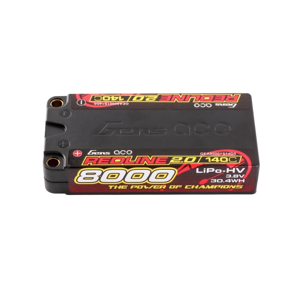 Gens Ace GEA80001S1 REDLINE 2.0 1S HV 3.8V-140C-8000 93X47X18.5MM 146G