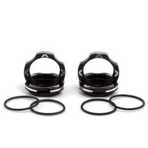 AVID AV10205 Ringer – Black Aluminium 13mm Collar Set – For 12MM Springs – 4 PCS (AE, TLR or Schumacher 13MM Shocks)