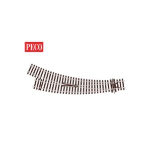 PECO SL-U76 Curved Turnout, Small Radius, Right Hand
