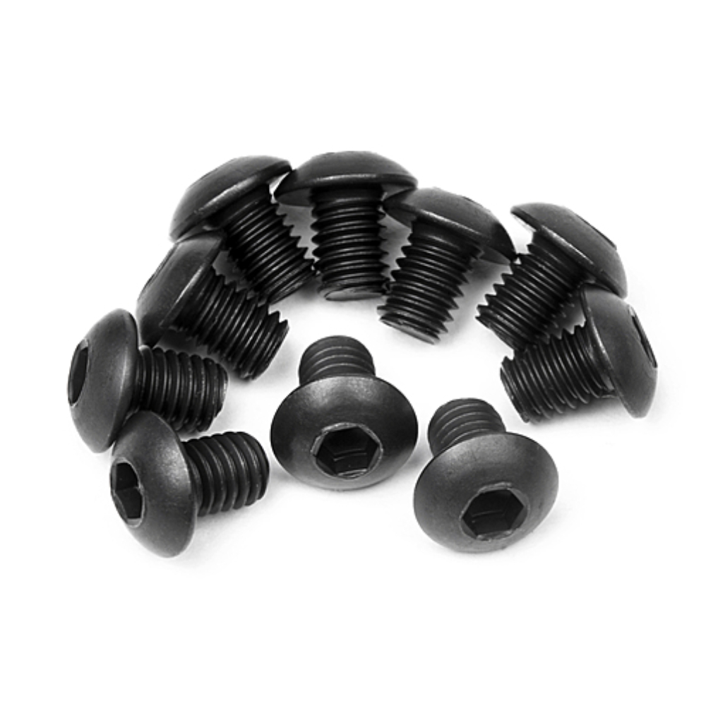 HPI Racing 100558 Button Head Screw M3x4mm (hex Socket/10pcs)