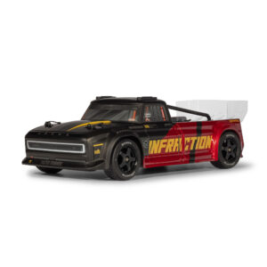 ARRMA ARA4315V4T2 1/8 Infraction 223S DSC 4X4 RTR Street Bash, Red/Black