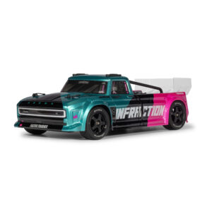 ARRMA ARA4315V4T3 1/8 Infraction 223S DSC 4X4 RTR Street Bash, Teal/Pink