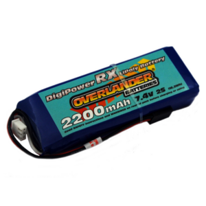 Overlander 1570 2200mAh 7.4V 2S Digi-Power LiPo Battery (Receiver)