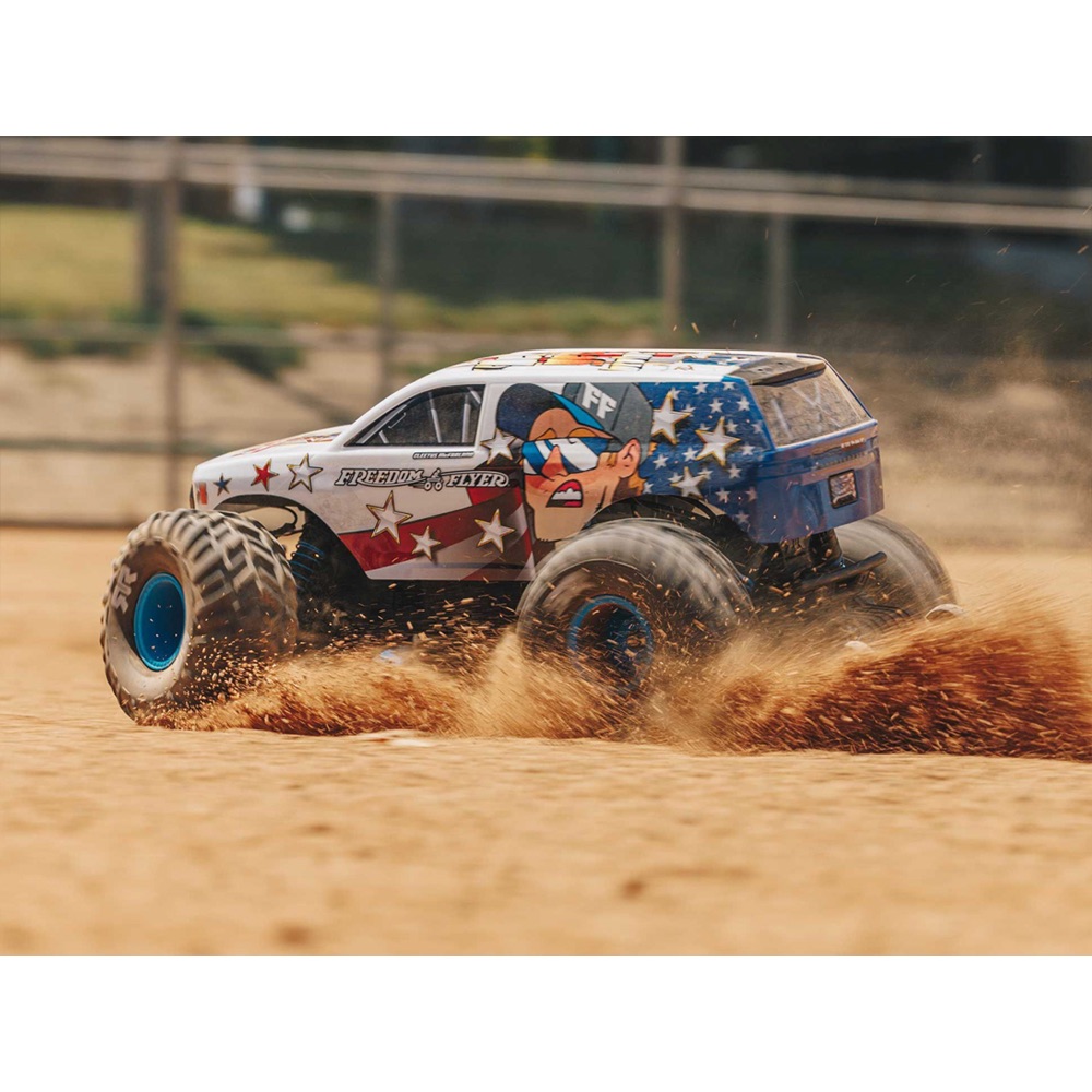 ARRMA ARA3530SFFT1 1/10 FREEDOM FLYER 223S 2WD RTR Brushless Monster Truck (Battery & Charger Included) - Image 16