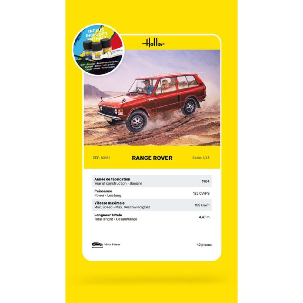Heller 56181 Range Rover Starter Kit (1:43 Scale) - Image 5