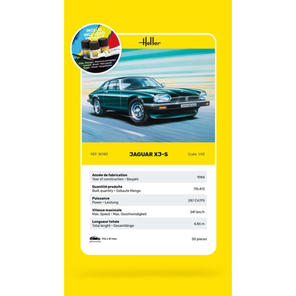 Heller 56183 Jaguar XJS Starter Kit (1:43 Scale) - Image 5