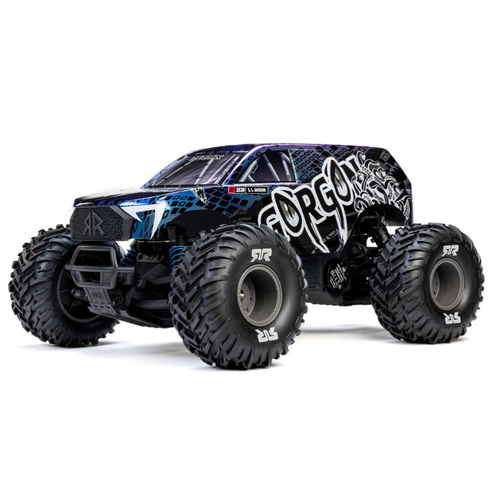 ARRMA ARA3530T1 1/10 GORGON 223S 2WD RTR Monster Truck, Blue/Black