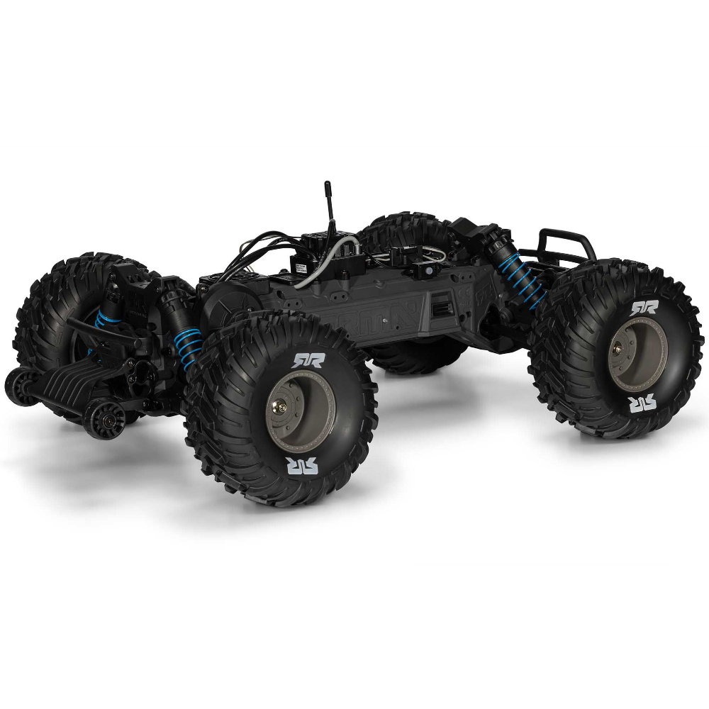 ARRMA ARA3530T1 1/10 GORGON 223S 2WD RTR Monster Truck, Blue/Black - Image 14
