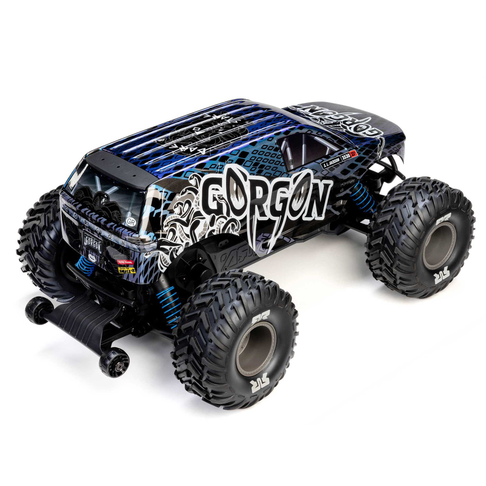 ARRMA ARA3530T1 1/10 GORGON 223S 2WD RTR Monster Truck, Blue/Black - Image 2