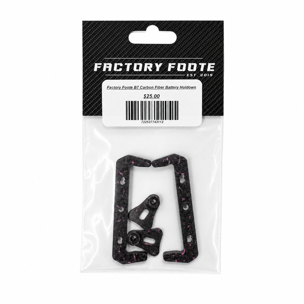 Factory Foote FFB7CFBMP Factory Foote B7 Carbon Fiber Battery Mount Pink