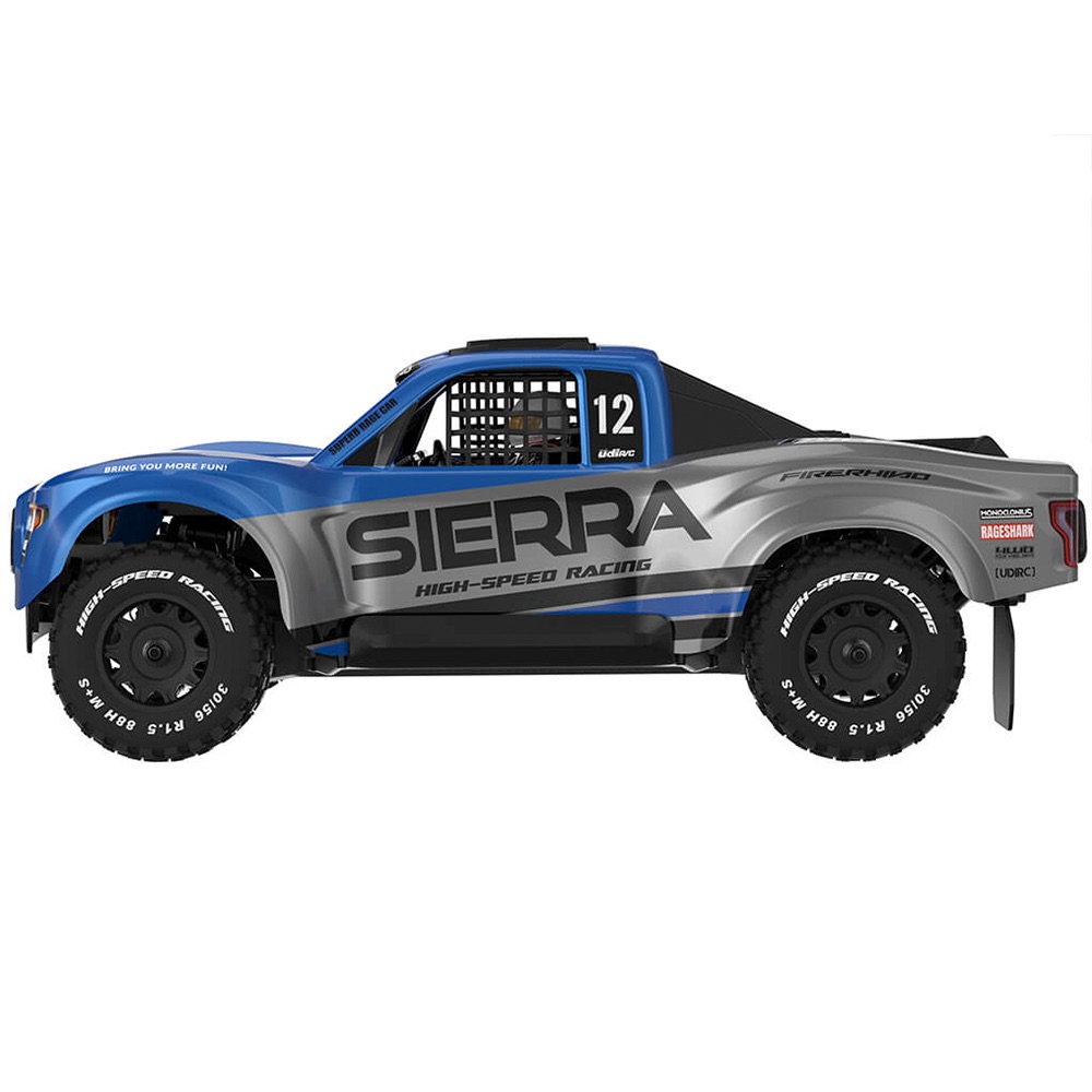 UDI UDI-UD1203B RC 1/12 SIERRA 4WD SHORT COURSE TRUCK B/LESS RTR - BLUE - Image 6