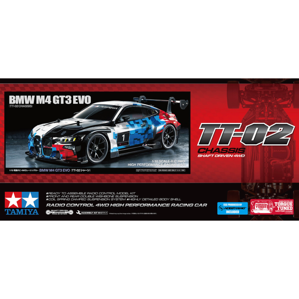 Tamiya 58751 BMW M4 GT3 EVO (TT-02) - Image 2