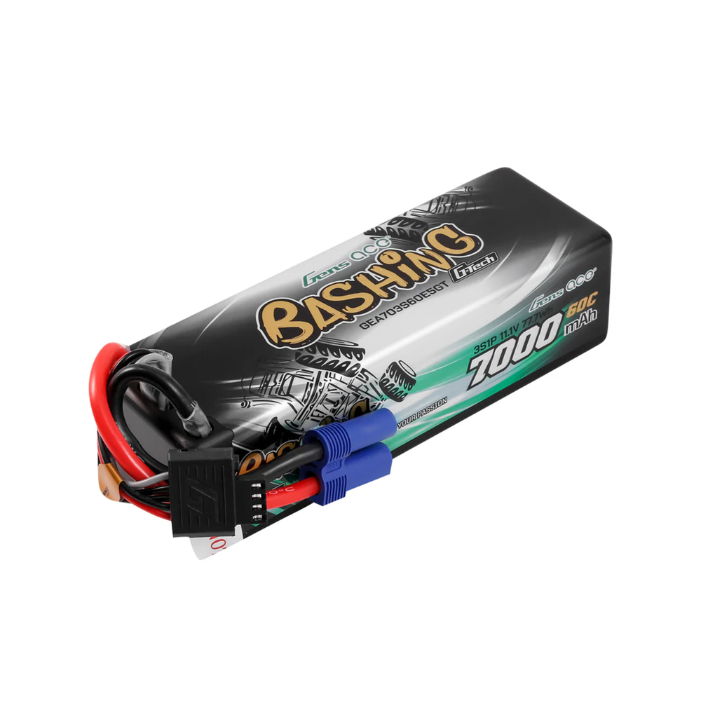 Gens Ace GTC3S7000-60E5 Li-Po Car G-Tech 3S 11.1V 7000mAh 60C Bashing with EC5