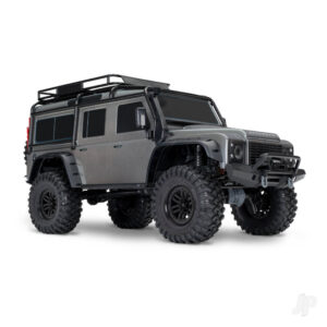 Traxxas TRX82256-4-SLVR TRX-4 Defender 4WD RTR with Clipless Mounting - Silver