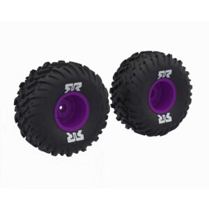 Arrma ARA-2576 dBoots Cut Chevron MT Tire Set Glued, Purple