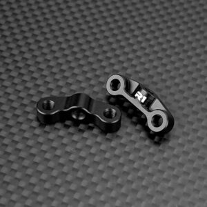 R1 Wurks R1W-900100 Black 7075 Aluminium Rear Hub Link Mounts – +1mm (AE B7 OR B84)