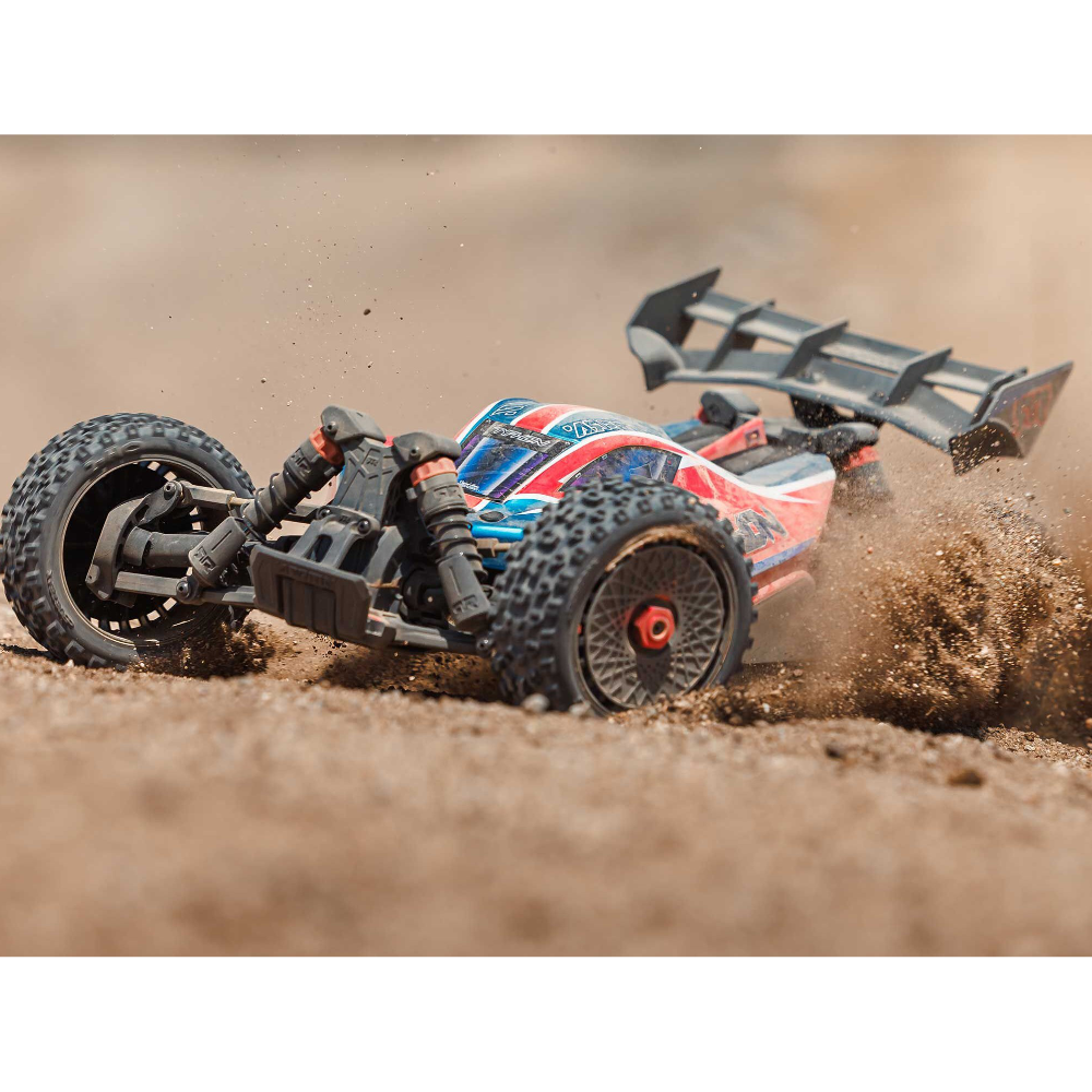 Arrma ARA4306V4T3 1/8 TYPHON 223S BLX 4X4 Buggy RTR with DSC Red - Image 13