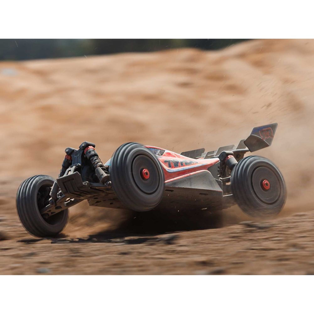 Arrma ARA4306V4T3 1/8 TYPHON 223S BLX 4X4 Buggy RTR with DSC Red - Image 14
